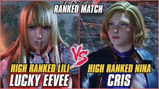 Download lagu TEKKEN 8 ▰ LUCKY EEVEE (Lili) vs CRIS (Nina) ▰ T8 HIGH LEVEL GAMEPLAY mp3 Download lagu TEKKEN 8 ▰ LUCKY EEVEE (Lili) vs CRIS (Nina) ▰ T8 HIGH LEVEL GAMEPLAY mp3