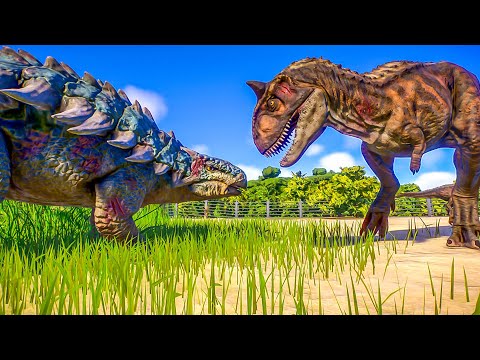 TORO vs BUMPY - CAMP CRETACEOUS FIGHT - JURASSIC WORLD EVOLUTION 2