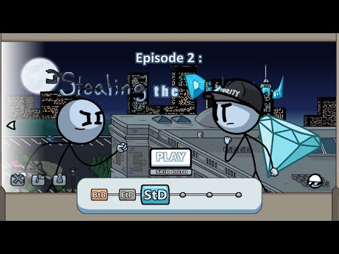 Henry Stickmin Collection : Episode 2 - Stealing the Diamond | All Choices, Fails & Endings