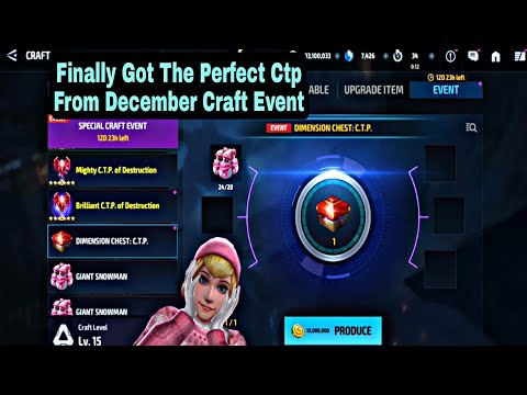 Finally Got The Perfect Ctp From December Craft Event - Marvel Future Fight