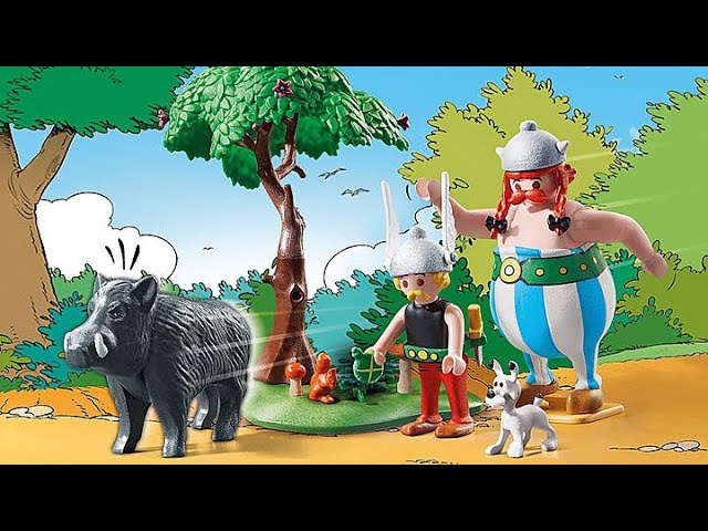 Vídeo relacionado con PLAYMOBIL 71160 Astérix La Caza del Jabalí, con Árbol Giratorio, Juguete para Niños a Partir de 5 Años, Multicolor