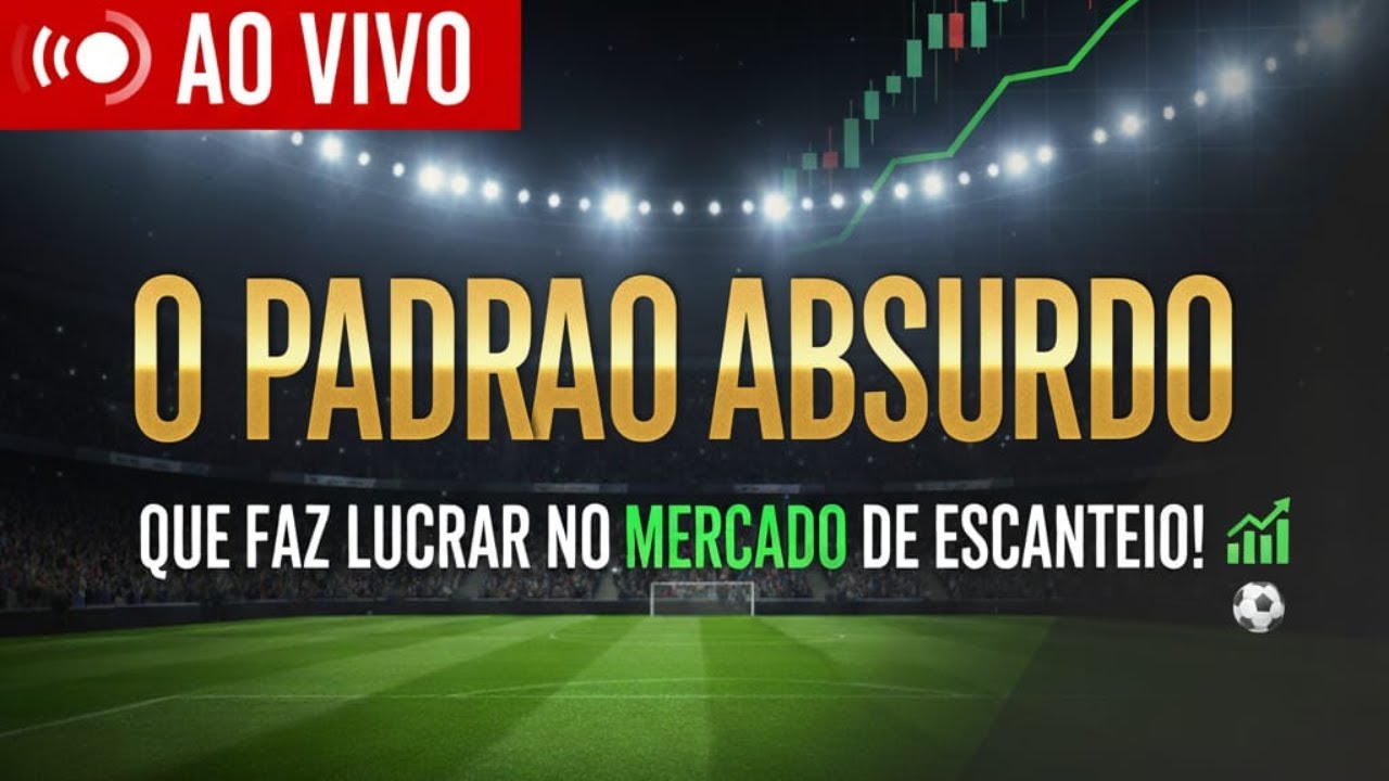 Aula AO VIVO: Padrão ABSURDO pra Ganhar MUITO Dinheiro no Mercado de Escanteios! #apostasesportivas
