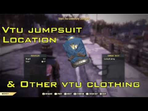 Fallout 76 Vtu Jumpsuit location & Other vtu clothing