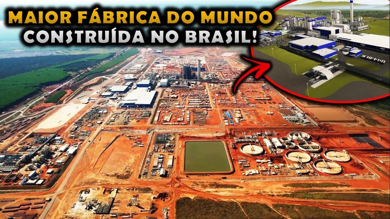 A MAIOR FÁBRICA DE CELULOSE DO MUNDO CONTRUÍDA NO BRASIL - MAIOR FÁBRICA DE PAPEL DO MUNDO!