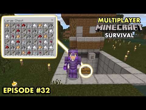 JC Playz - MAKING AN OP WITCH FARM in Multiplayer Minecraft Survival (Ep. 32)