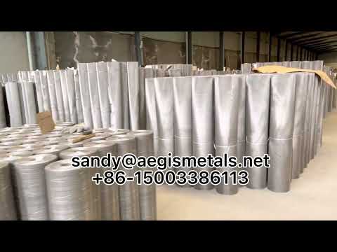 Ultra thin ultra fine 304 316L 316 2205 2507 904L Duplx stainless steel wire mesh. #aegis #ssmesh