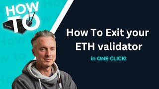 How to exit your ETH validator on AVADO
