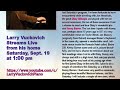 Larry Vuckovich: Solo Piano Journey 9/19