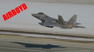 F-22 Raptors In The Pattern • Joint Base Elmendorf-Richardson