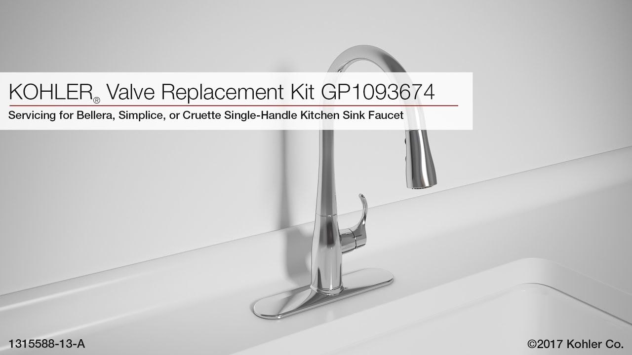 Valve Replacement for Bellera, Simplice, or Cruette Kitchen Sink Faucets
