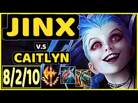 JINX vs CAITLYN - 8/2/10 KDA BOTTOM ADC GAMEPLAY - EUW Ranked DIAMOND