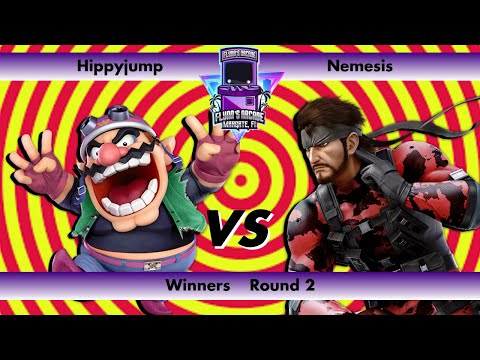 Flynn's Arcade 086 Winners Round 2 - Hippyjump (Wario) vs Nemesis (Snake) SSBU Tournament