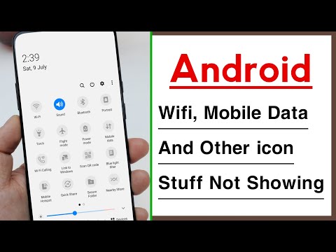 Wifi, Mobile Data, And Other icon Stuff Not Showing in Notification Bar Problem Solve