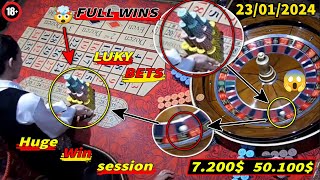 🔴LIVE ROULETTE|🚨 [FULL WINS] Exclusive Huge Win session 🎰In Las Vegas Casino 💲 LUKY BETS ✅23/01/2024 Video Video