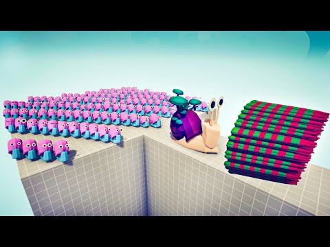 100x SNAILS + GIANT SNAIL vs EVERY GOD - Totally Accurate Battle Simulator TABS