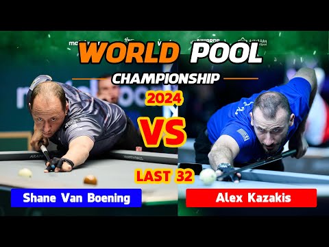 LAST 32 | Shane Van Boening vs Alex Kazakis | World Pool Championship | HIGHLIGHTS #9ball