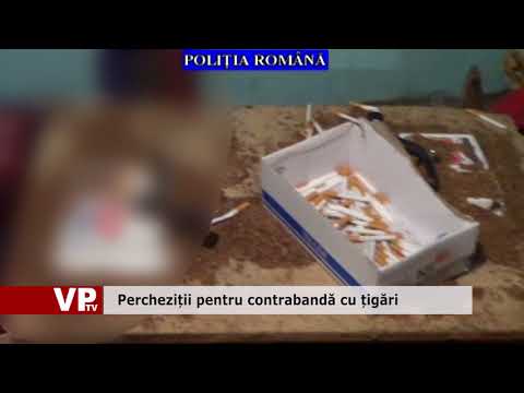 Percheziții pentru contrabandă cu țigări