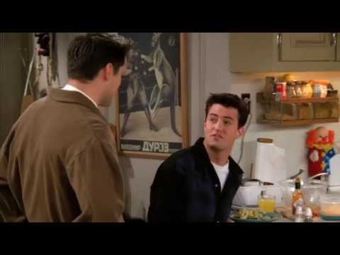 Friends Joey and Chandler Juice & eggs