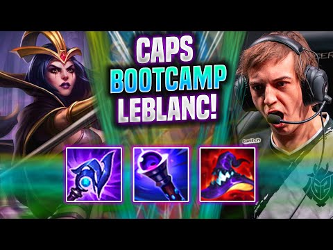 CAPS PERFECT GAME WITH LEBLANC IN KOREA BOOTCAMP! - G2 Caps Plays Leblanc Top vs Garen! |