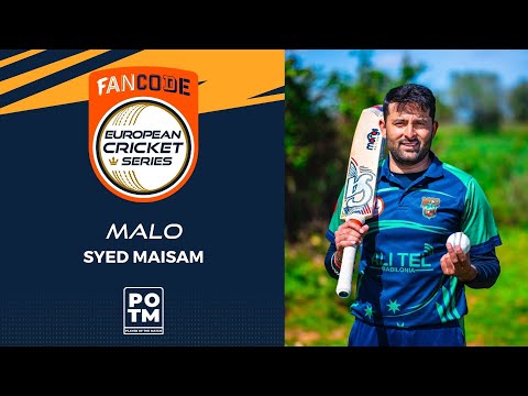 POTM: S.Maisam - MAL vs PNJ | Highlights | FanCode ECS Portugal, Day 12 | ECS22.070