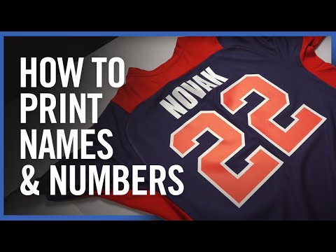How To Print Names & Numbers on T-Shirts, Jerseys & Apparel | How To Order at Transfer Express