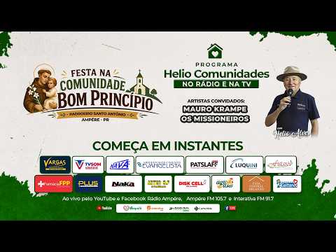 Programa Helio Comunidades - 14/06/2026 - Comunidade Bom Princípio - Ampére - PR