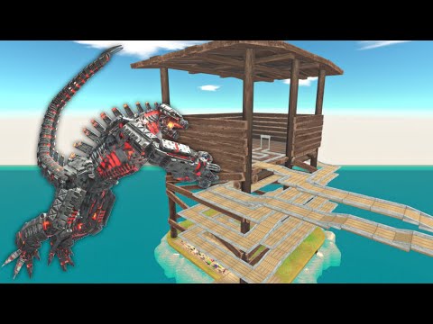 Run For Life | All Dino Escape From Mecha Godzilla - Animal Revolt Battle Simulator