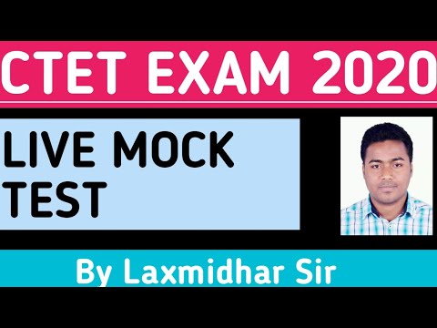 🔴#4 Live Mock Test For CTET Exam July 2020.CT BEd Exam 2020