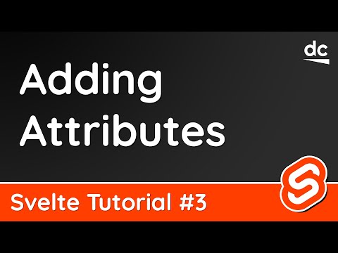 Adding Removing HTML Attributes Svelte Tutorial 3