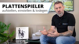 Plattenspieler anschließen, einstellen und loslegen - alle Grundlagen erklärt!