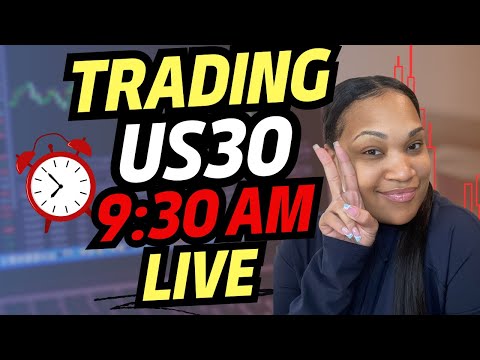 How To Trade US30 AT 9:30AM| Live Trading New York Session 🔴