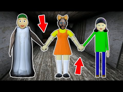 Granny vs *R.I.P* vs Squid Game vs Baldi - funny horror animation (30 min funny episodes)