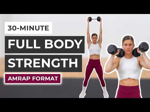 30 Minute Full Body Dumbbell AMRAP Workout