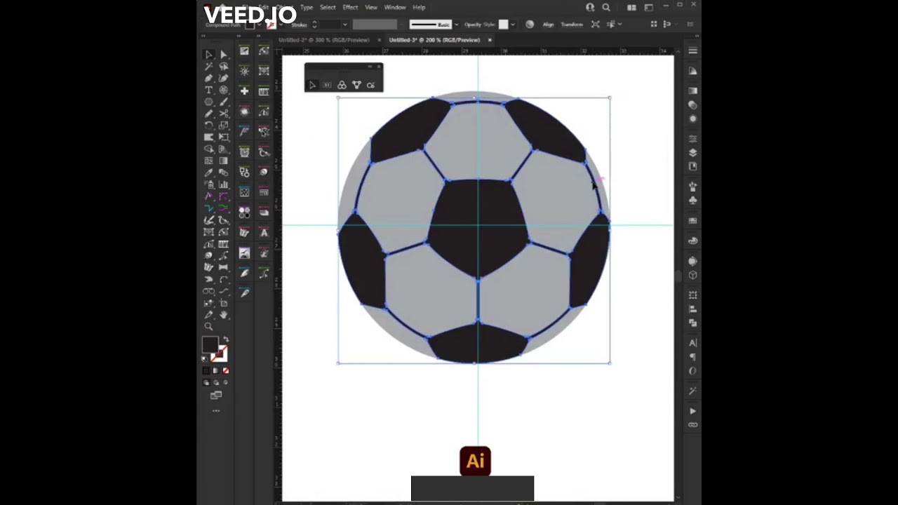 Soccer Ball Vector ll Adobe Illustrator Tutorial
