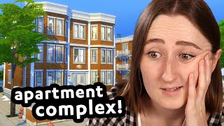 building an entire APARTMENT COMPLEX in the sims