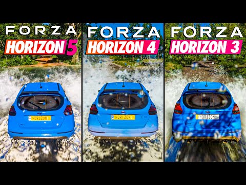 Forza Horizon 5 vs Forza 4 vs Forza 3 - Direct Comparison! Attention to Detail & Graphics! PC 4K