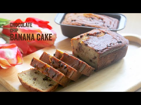 Chocolate Chip Banana Cake | Soft & Moist Banana Cake | How to Make Perfect Banana Cake