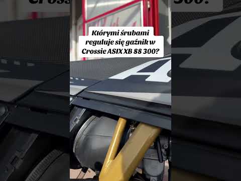 Which screws are used to adjust the carburetor in the ASIX XB 88 300 Cross? #husator #opole #guide