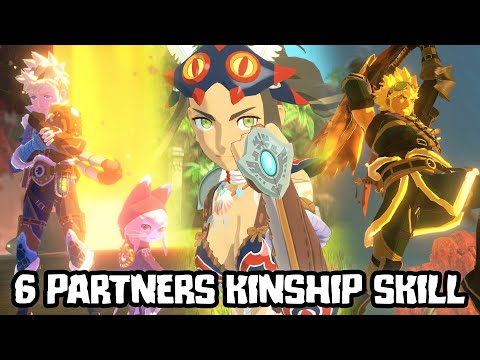 6 PARTNERS KINSHIP SKILL ANIMATION SHOWCASE - MONSTER HUNTER STORIES 2 WINGS OF RUIN