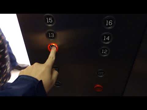 AWESOME FAST Vintage 1983 Otis Lexan Traction Elevators at 2001 McGill College, Montreal, QC