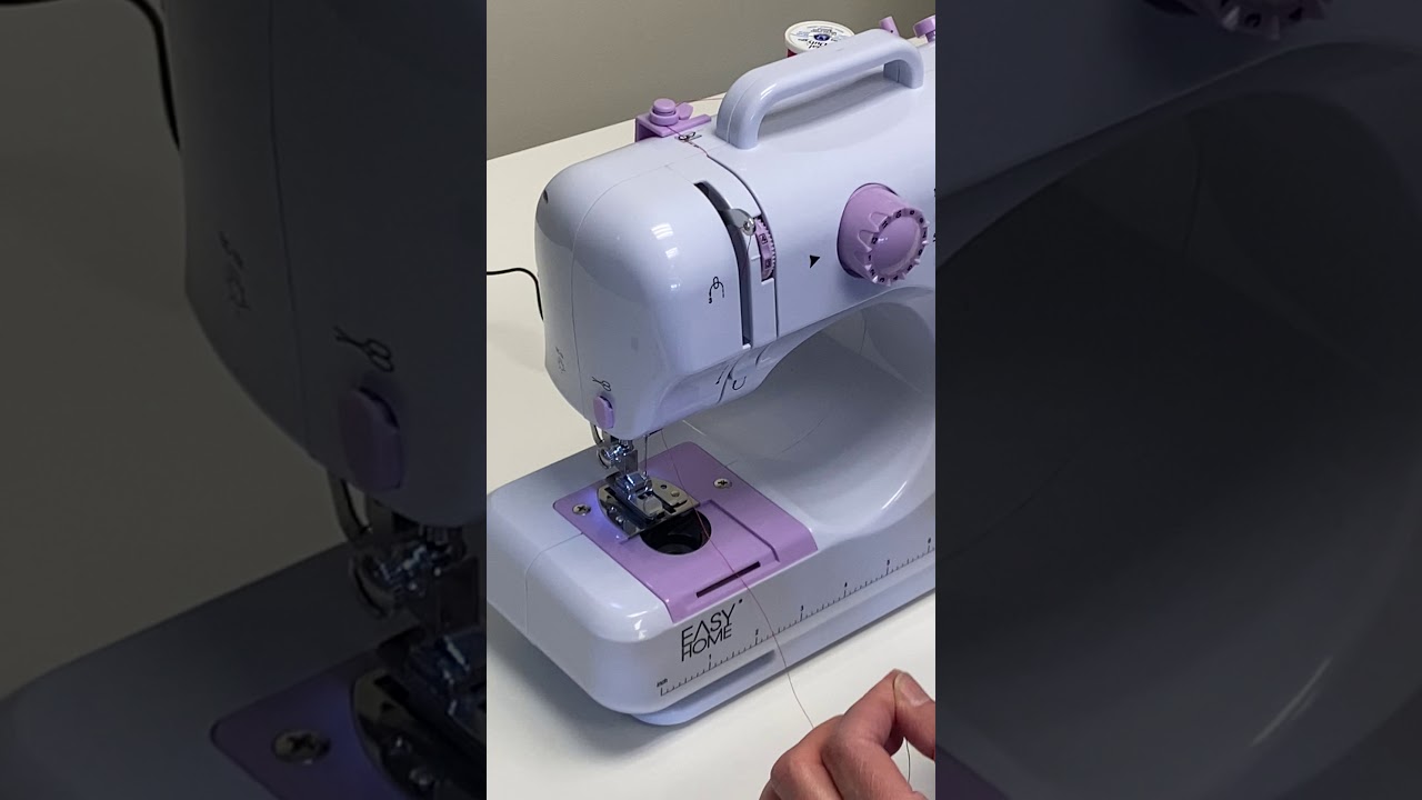 Watch Easy Home 12 Stitch Sewing Machine: Threading the Machine Now Easy Home 12 Stitch Sewing Machine: Threading the Machine