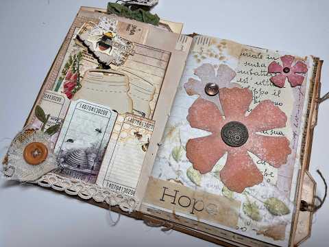 How to decorate a Journal Page- Beginner Junk Journal ideas for pages with minimal supplies