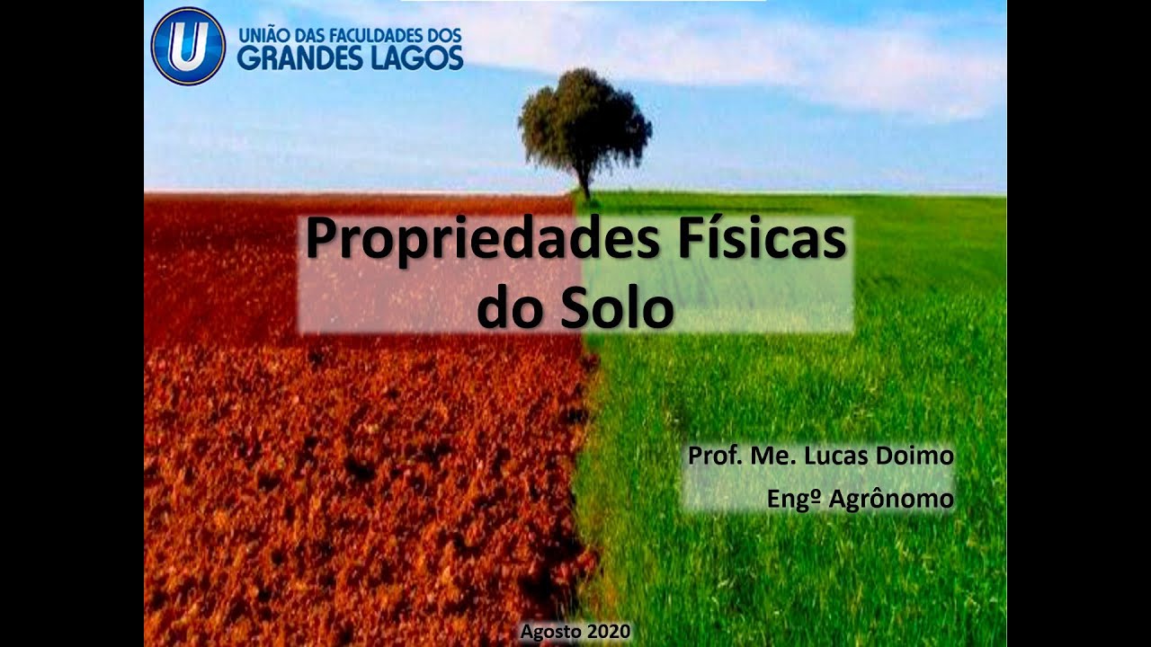 Videoaula de Gênese dos Solos - Propriedades Físicas dos Solos