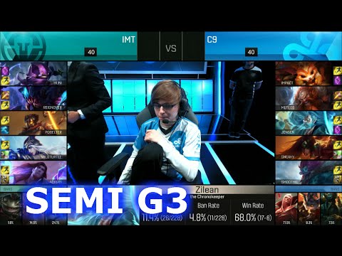 Immortals vs Cloud 9 | Game 3 Semi Finals S6 NA LCS Summer 2016 PlayOffs | IMT vs C9 G3 SF 1080p