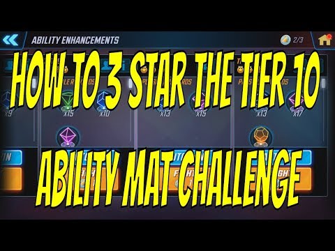 How To 3 Star the Tier 10 Ability Mat Challenge - Marvel Strike Force