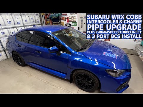 Subaru WRX Cobb Intercooler & Charge Pipe Plus Grimmspeed Turbo Inlet & Boost Control Solenoid