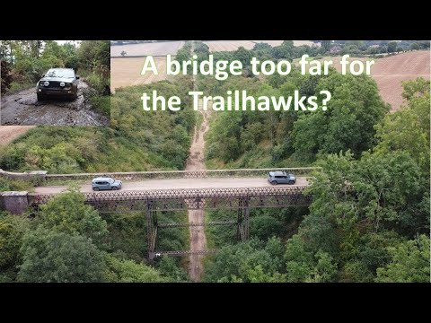 Jeep Renegade Trailhawks on a Wobbly Old Bridge