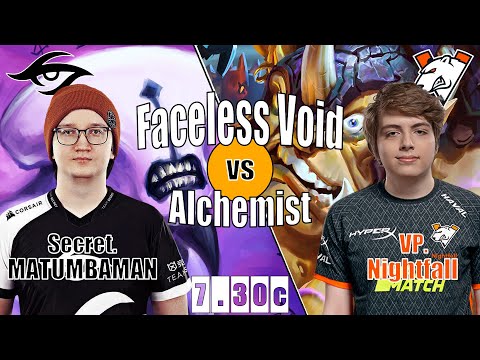 Faceless Void Safelane | Secret.MATUMBAMAN | SUPER INTENSE CARRY BATTLE | 7.30c Gameplay Highlights