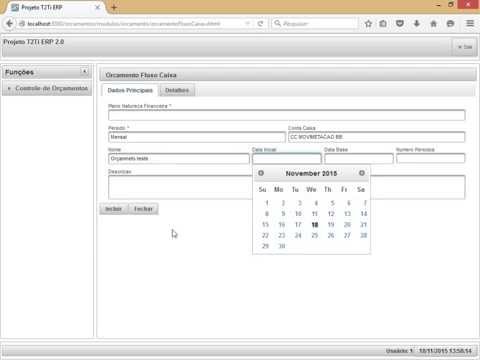 Projeto T2Ti ERP 2.0 - Java WEB - Controle de Orçamentos