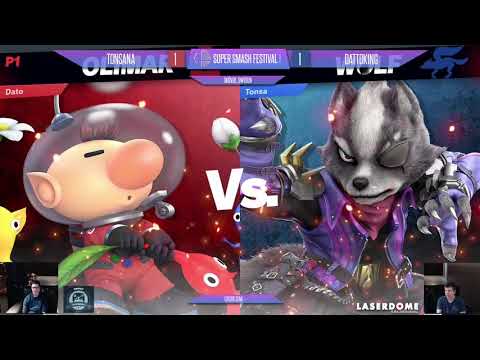 Super Smash Festival 1 - Dattoking (Olimar) - Tonsana (Wolf) Losers Semifinal
